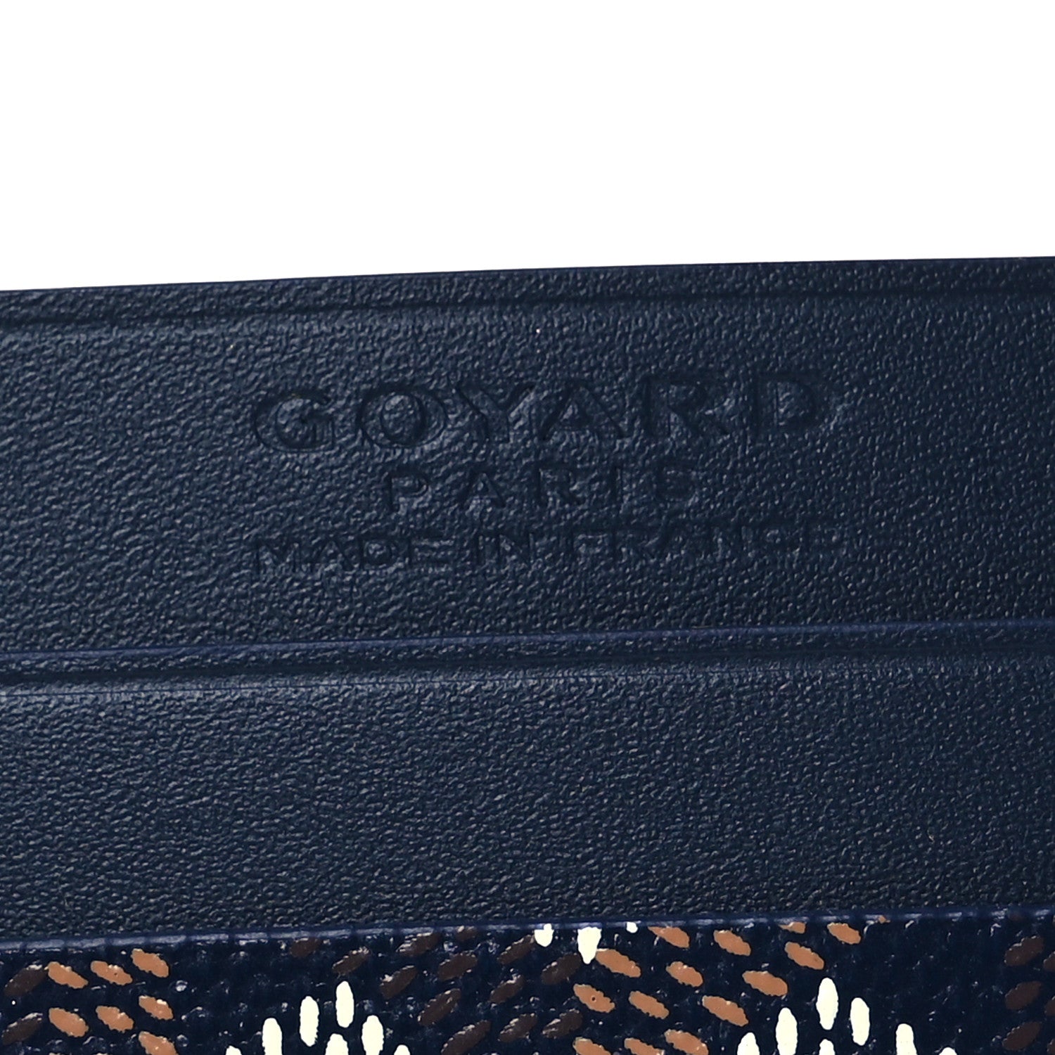 Goyard Goyardine Saint Sulpice Card Holder Navy 8 of 9