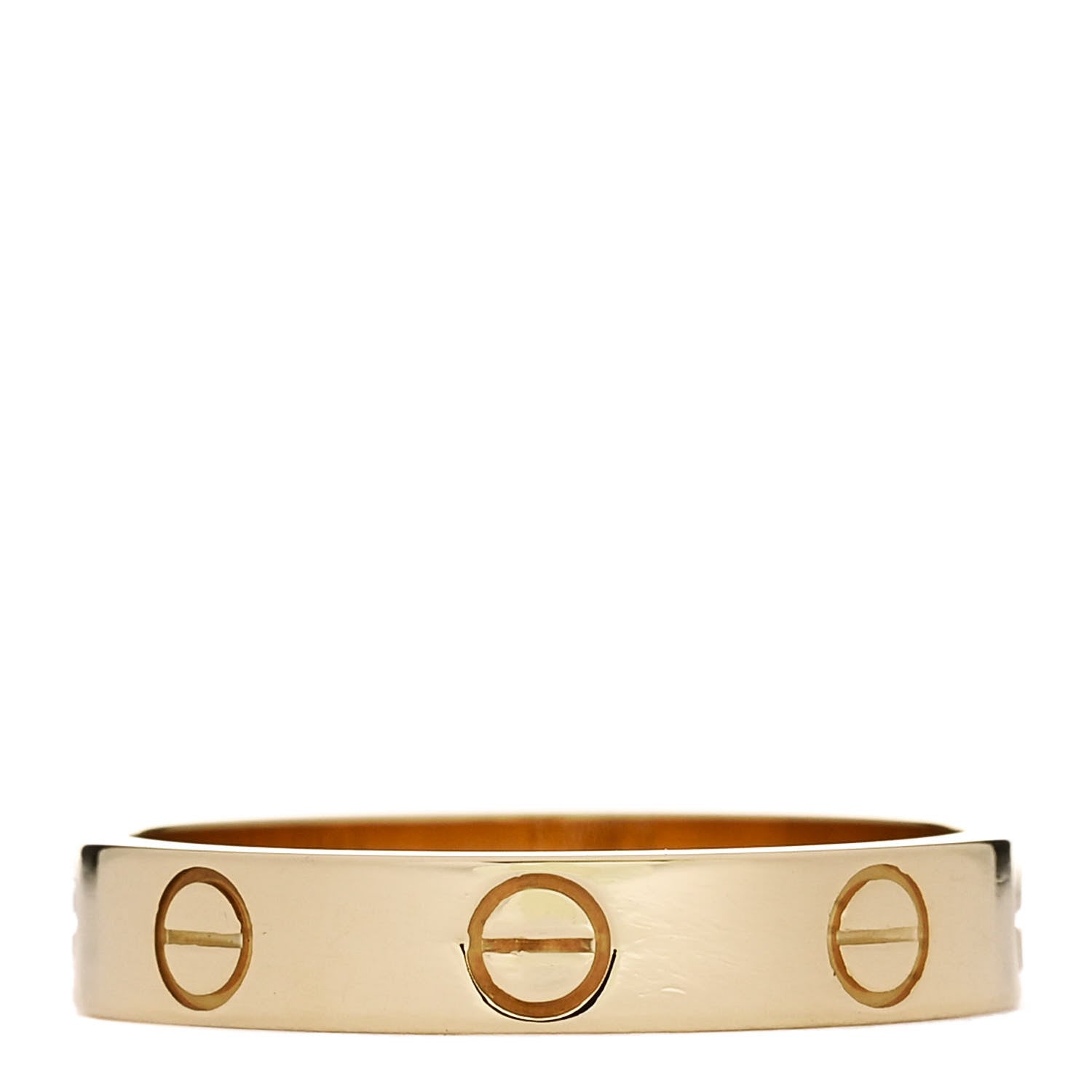 Cartier 18K Yellow Gold 3.5mm LOVE Wedding Band Ring 54 6.75 3 of 5