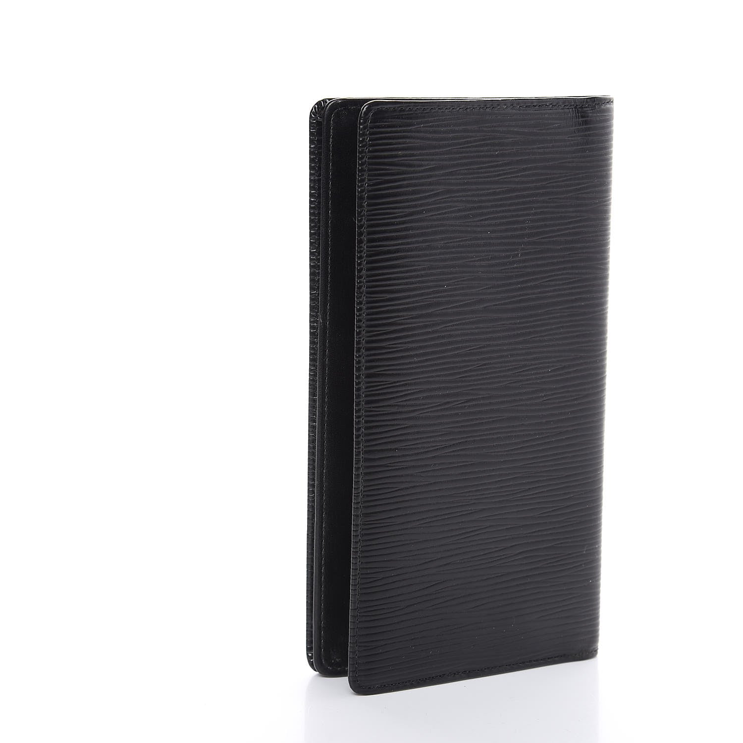 Louis Vuitton Epi Checkbook Organizer Wallet Black 3 of 10