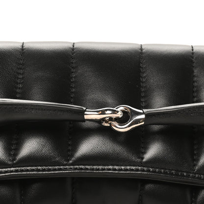 Gucci Nappa Vertical Matelasse Medium Maxi Horsebit Chain Shoulder Bag Black 8 of 11