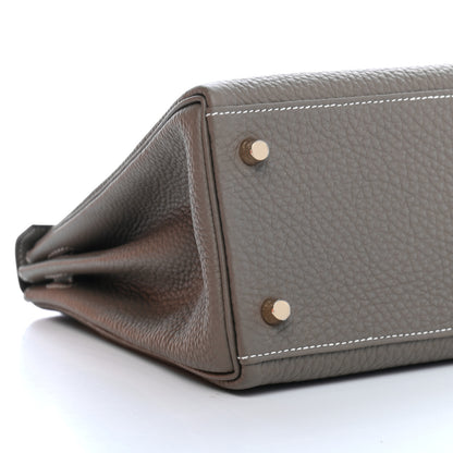 Hermes Togo Kelly Retourne 32 Etoupe 8 of 9