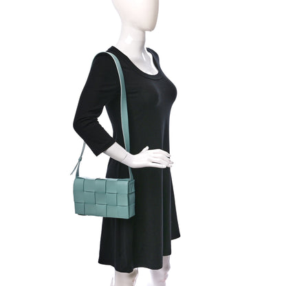 Bottega Veneta Lambskin Maxi Intrecciato Cassette Crossbody Bag Ice 2 of 8
