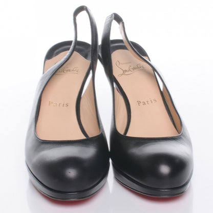 Christian Louboutin Leather Slingback Pumps Black 38.5 2 of 7