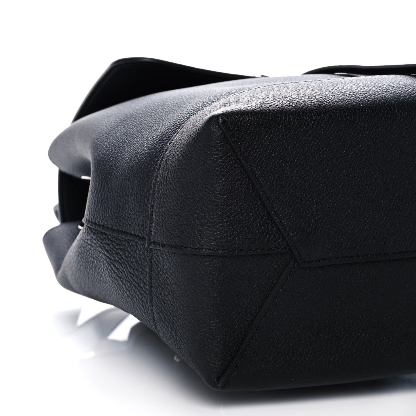 Calfskin Lockme Backpack Black