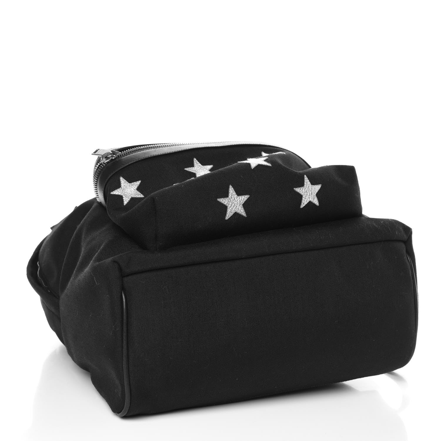 Saint Laurent Canvas Stars Print Hunting Backpack Black Silver 4 of 10