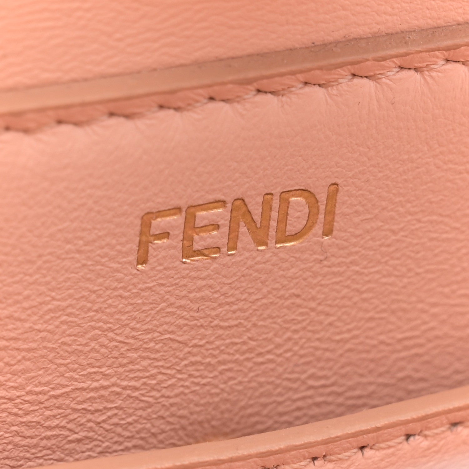 Fendi Vitello King Luxor Shiny Nappa Medium Peekaboo I SEE U East West Satchel Black Light Rose 6 of 10