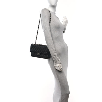 Chanel Caviar Quilted Medium Double Flap Black 2 of 11