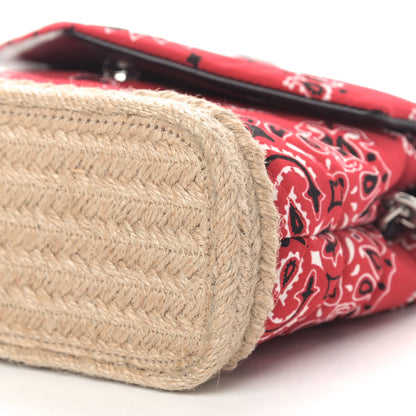 Saint Laurent Cotton Bandana Y Quilted Monogram Toy Loulou Crossbody Bag Red 7 of 9