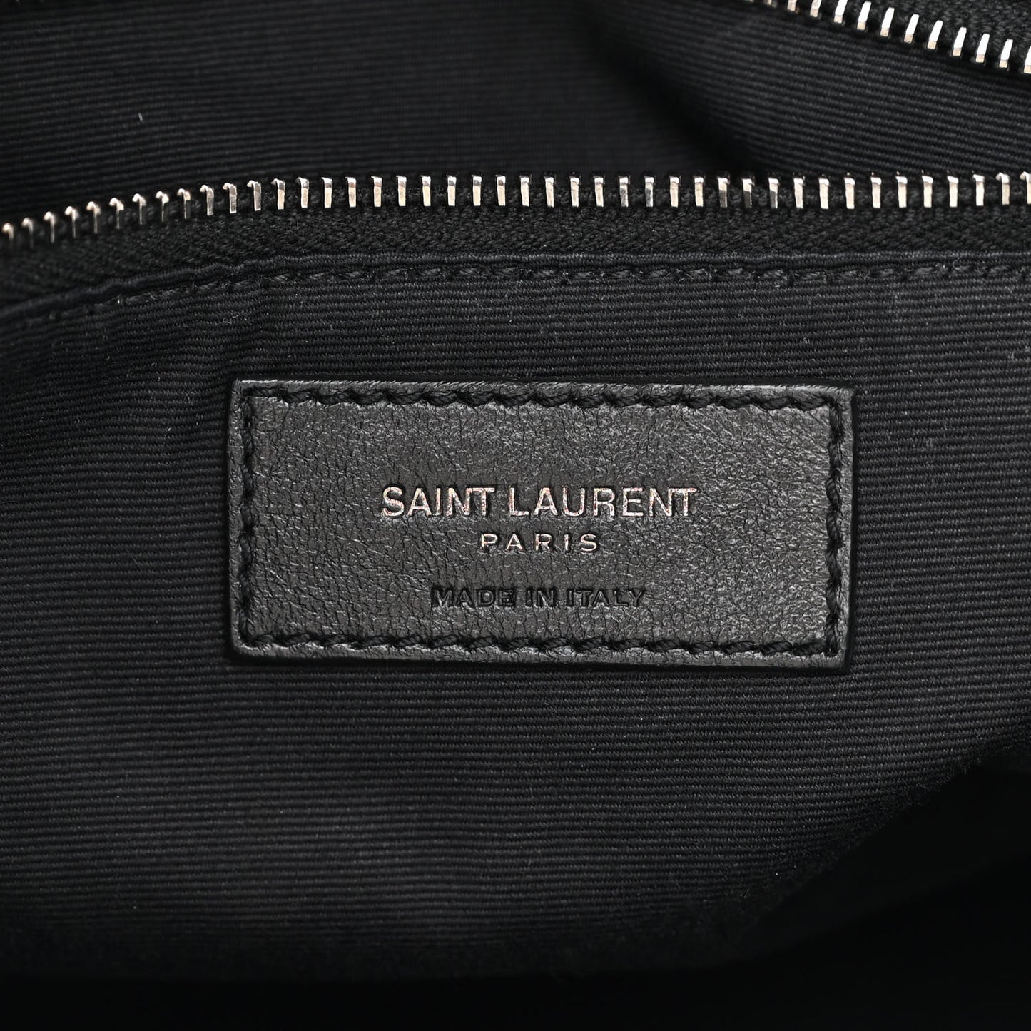 Vintage Lambskin Chevron Monogram Large Nolita Black