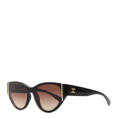 Chanel CC Cat Eye Sunglasses 6054 Brown 1 of 8