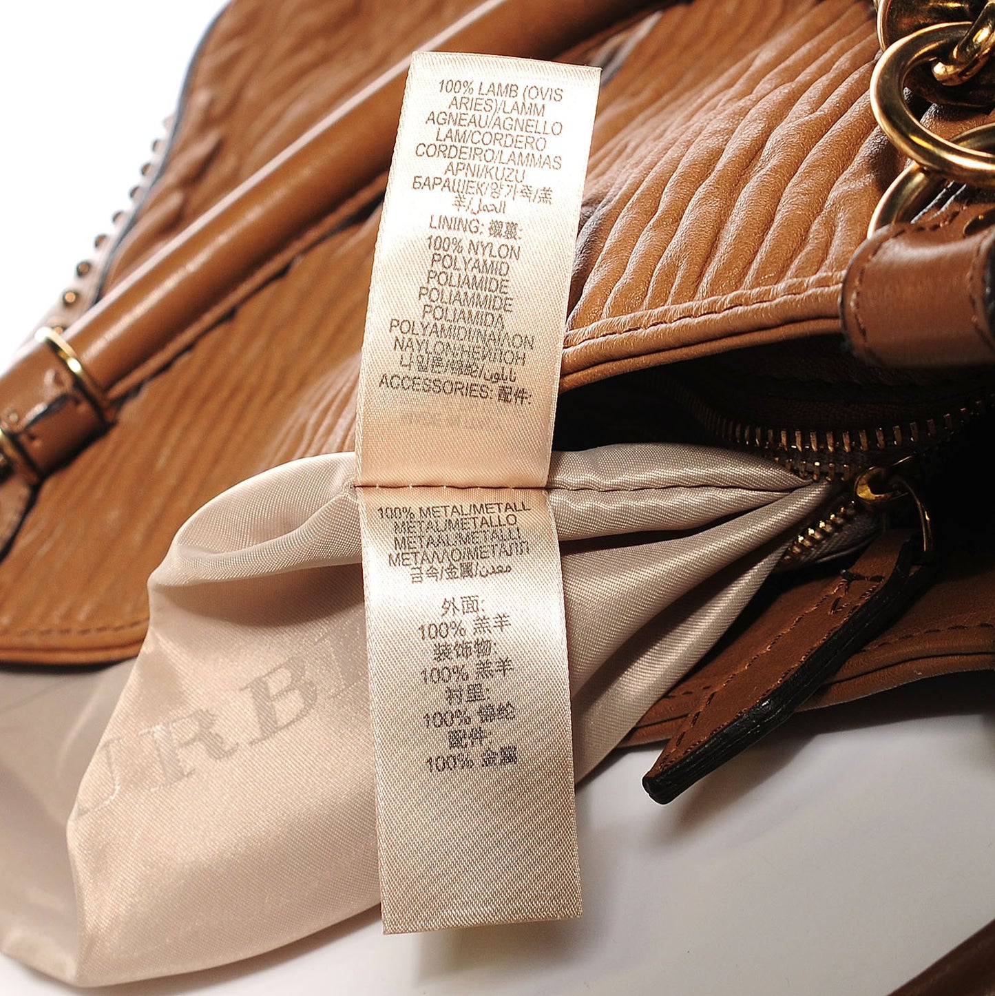 Leather Plisse Didley Hobo