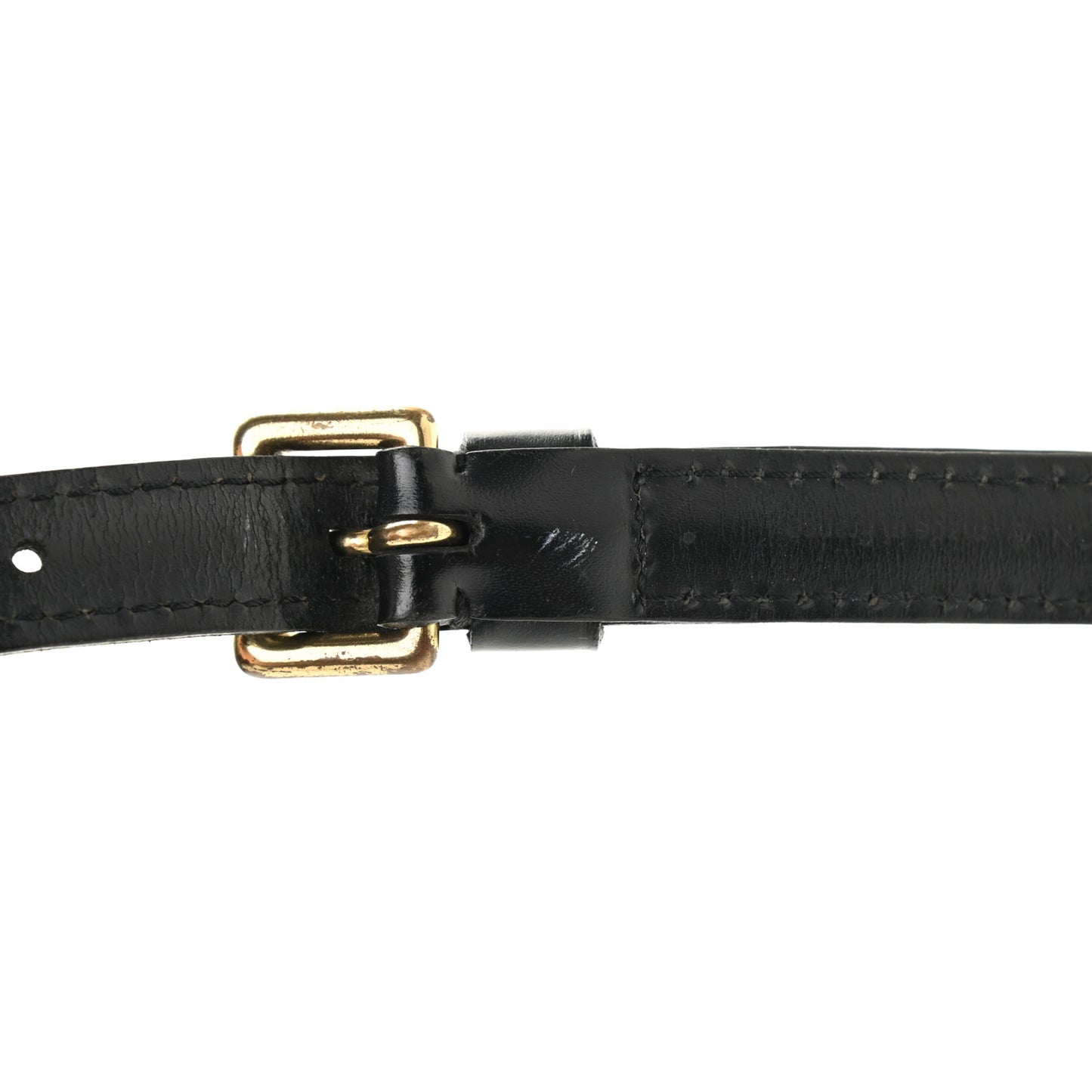 Calfskin 16mm Adjustable Shoulder Strap Black