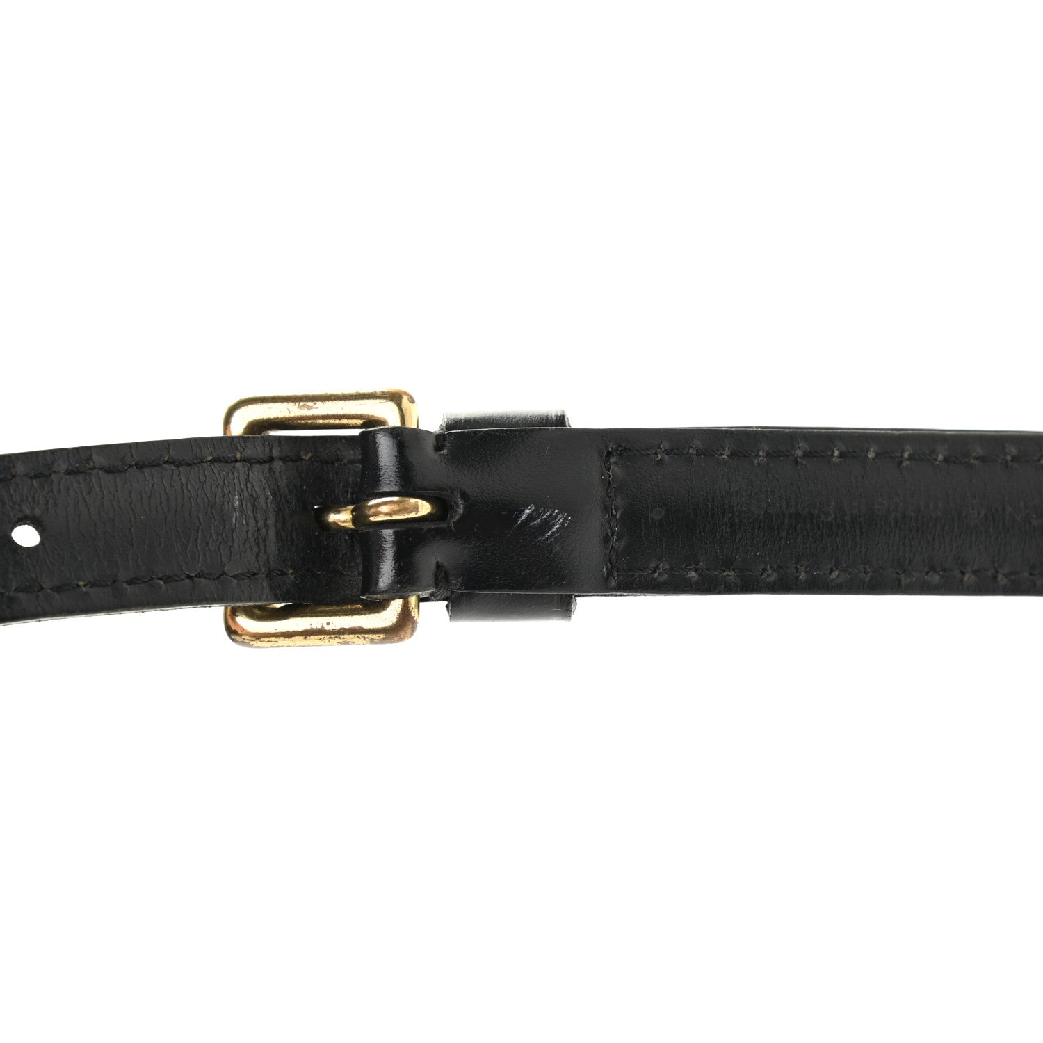 Louis Vuitton Calfskin 16mm Adjustable Shoulder Strap Black 8 of 14