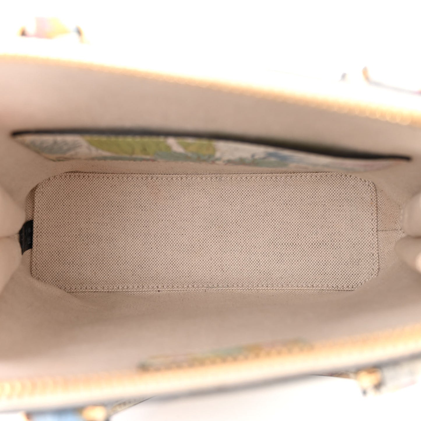 New Shangai Calfskin Tiger Savanah Web Mini Horsebit 1955 Top Handle Bag Chalky White Multicolor