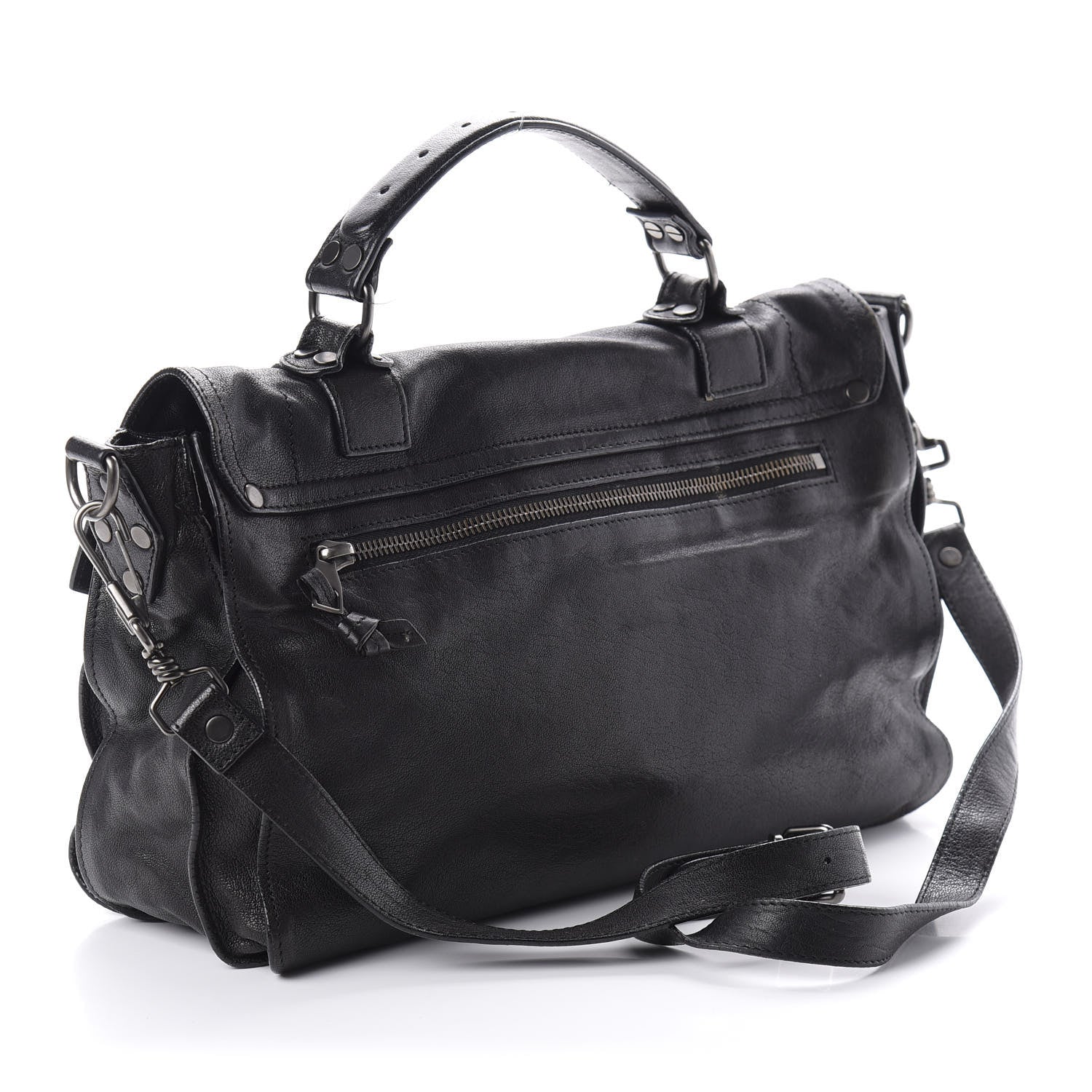 Proenza Schouler Lambskin Medium PS1 Satchel Black 3 of 9