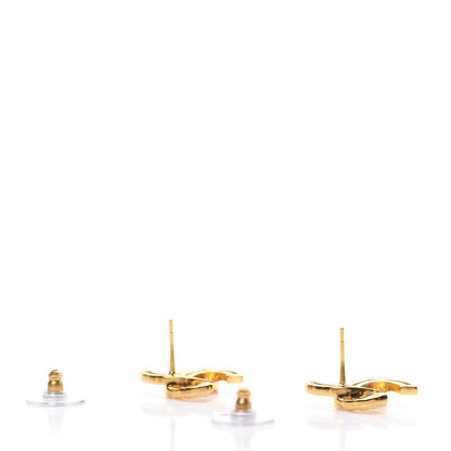 Chanel Metal Obazine CC Earrings Gold 3 of 5