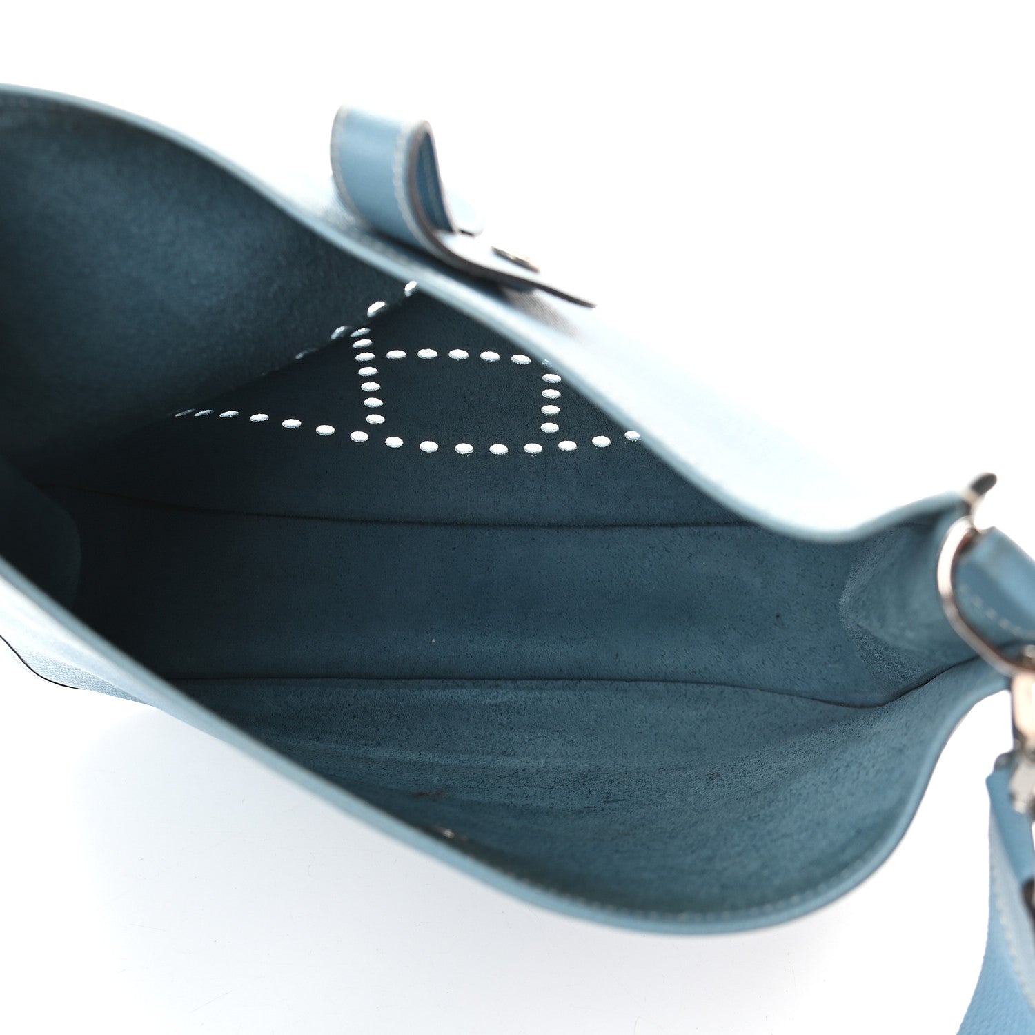 Hermes Epsom Evelyne GM Blue Jean 5 of 9