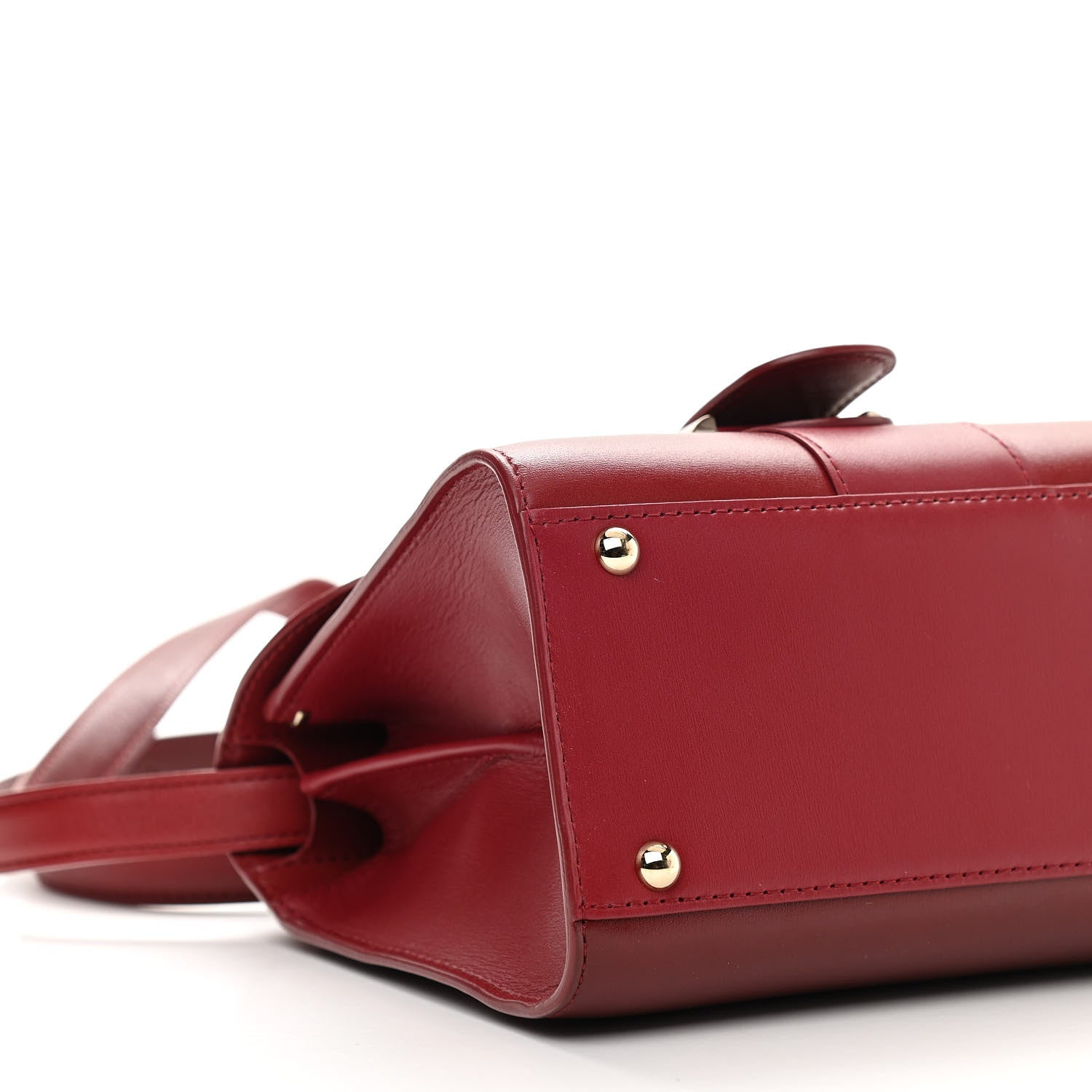 Delvaux Box Calfskin Mini Brillant Satchel Red 9 of 13