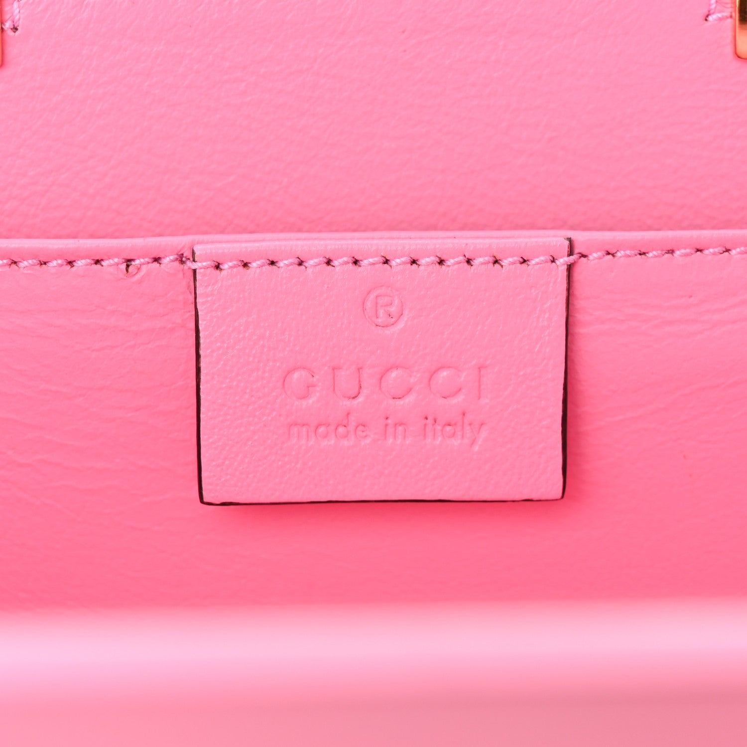 Gucci Plexiglass Mini Sylvie 1969 Top Handle Bag Pink 6 of 19