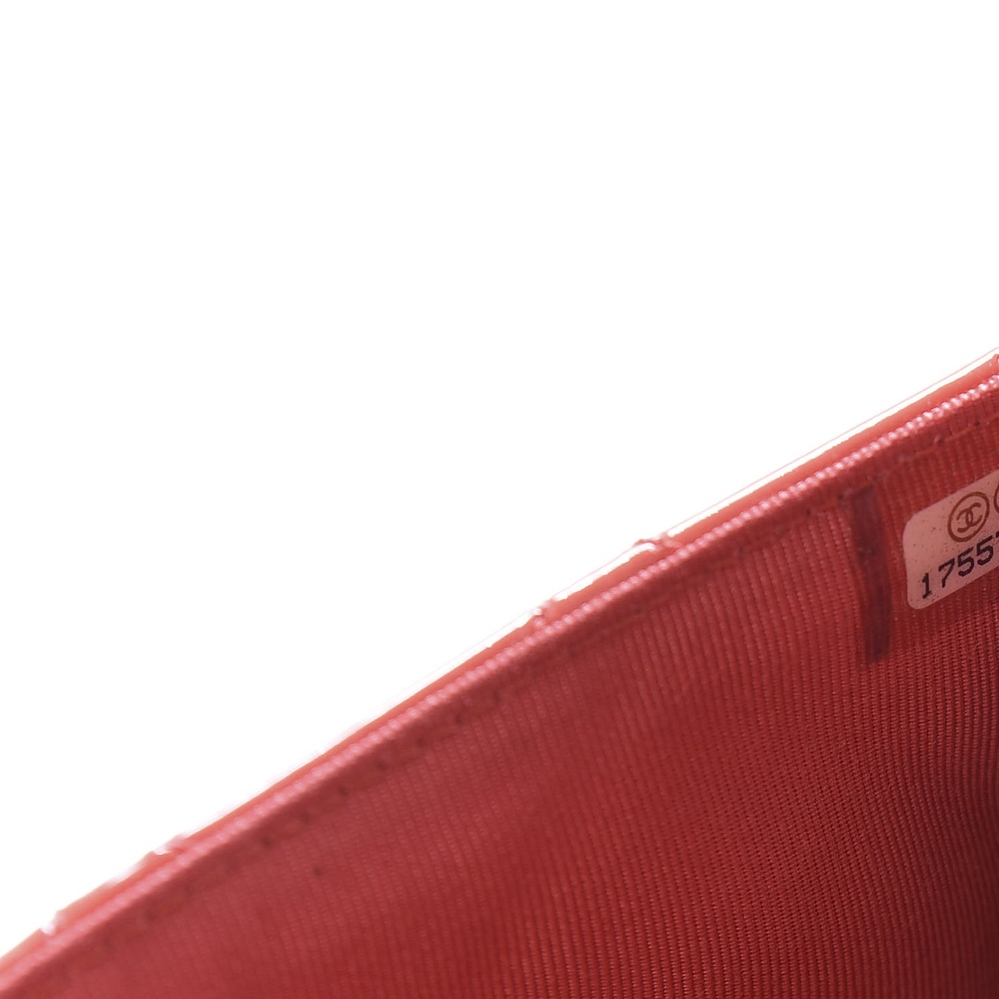 Patent Quilted Wallet On Chain WOC Coral