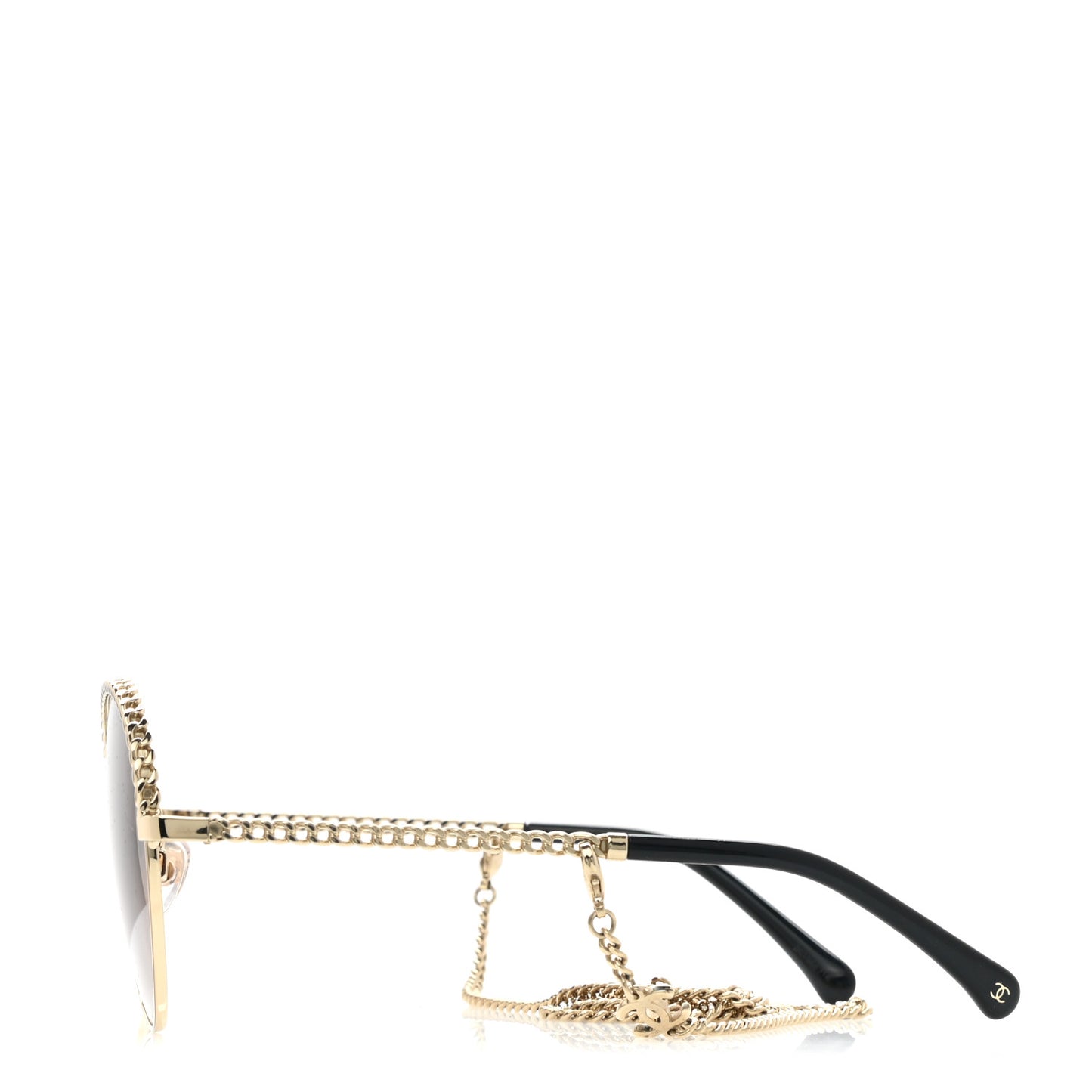 Chain Pantos Sunglasses 4242 Gold Brown