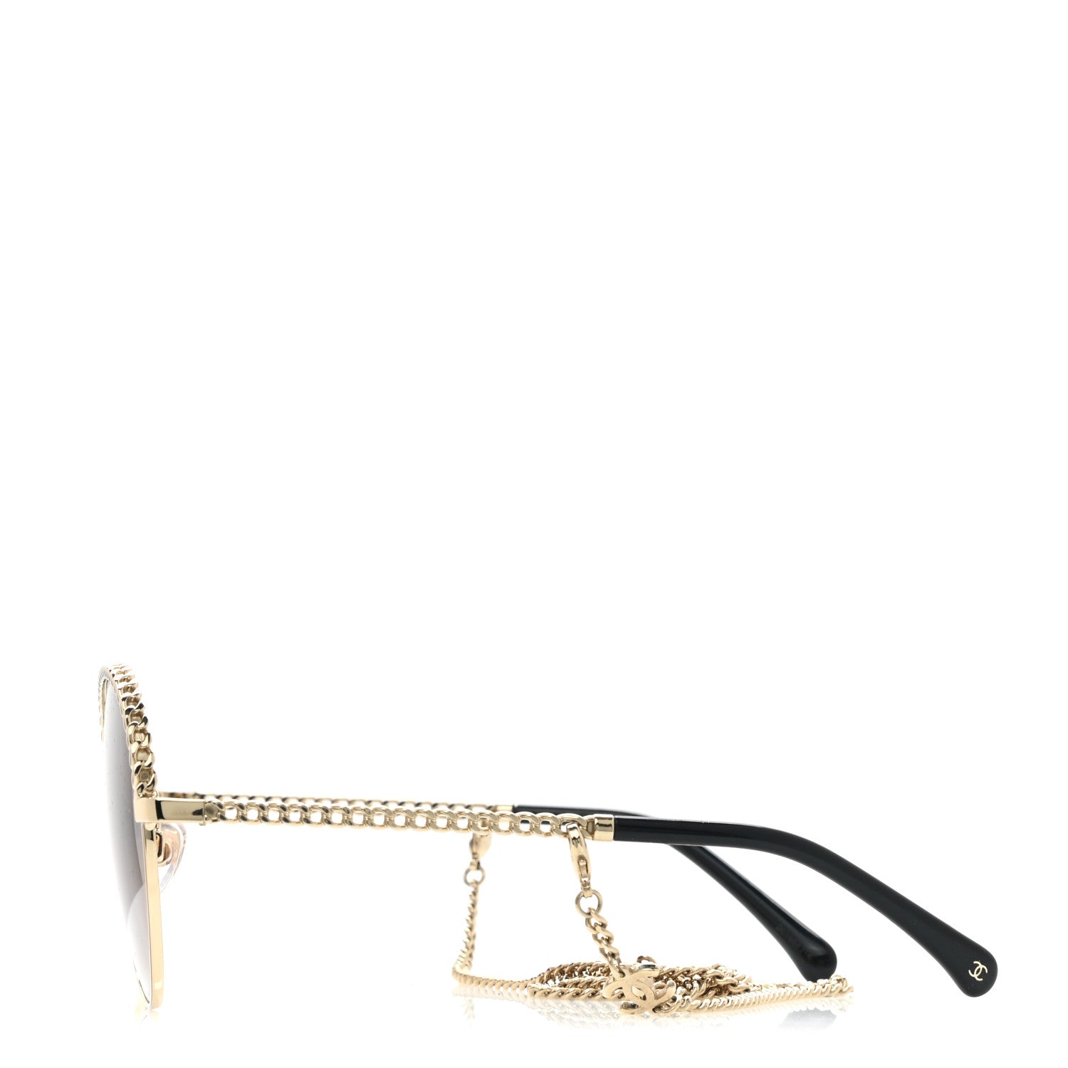 Chanel Chain Pantos Sunglasses 4242 Gold Brown 4 of 8