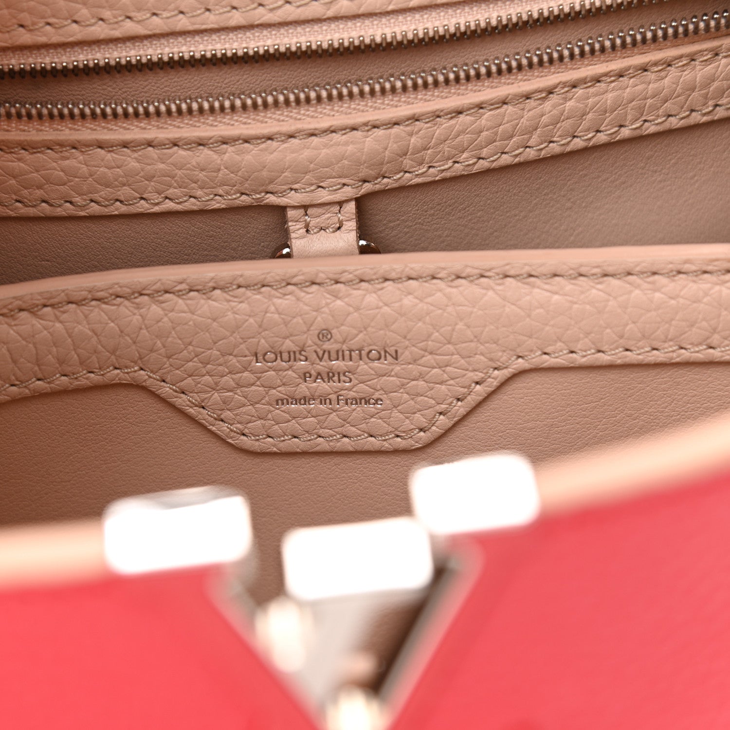Louis Vuitton Taurillon Capucines BB Rose Litchi 6 of 10