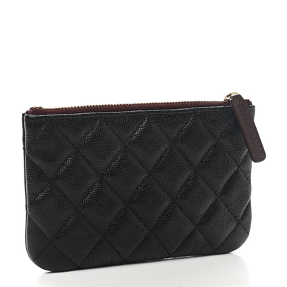Chanel Caviar Quilted Small Cosmetic Case Black 3 of 8