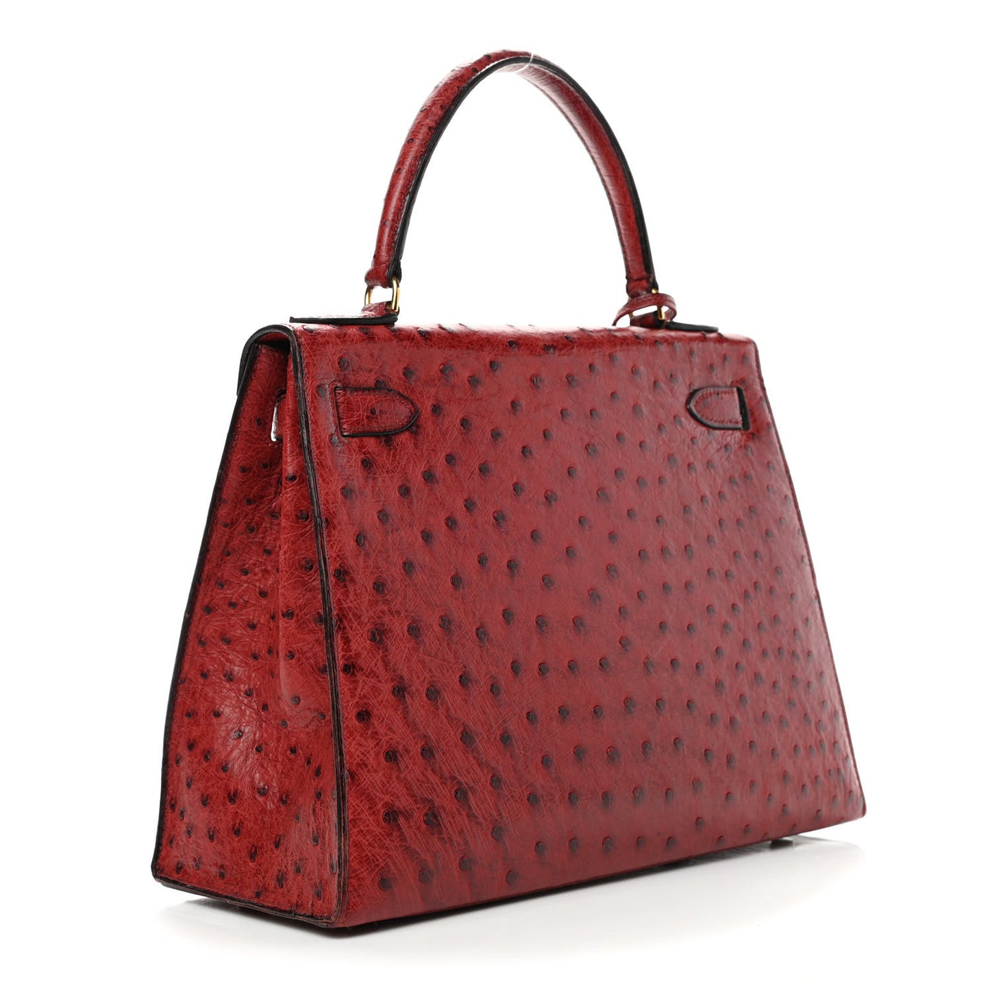 Ostrich Kelly Sellier 28 Rouge H