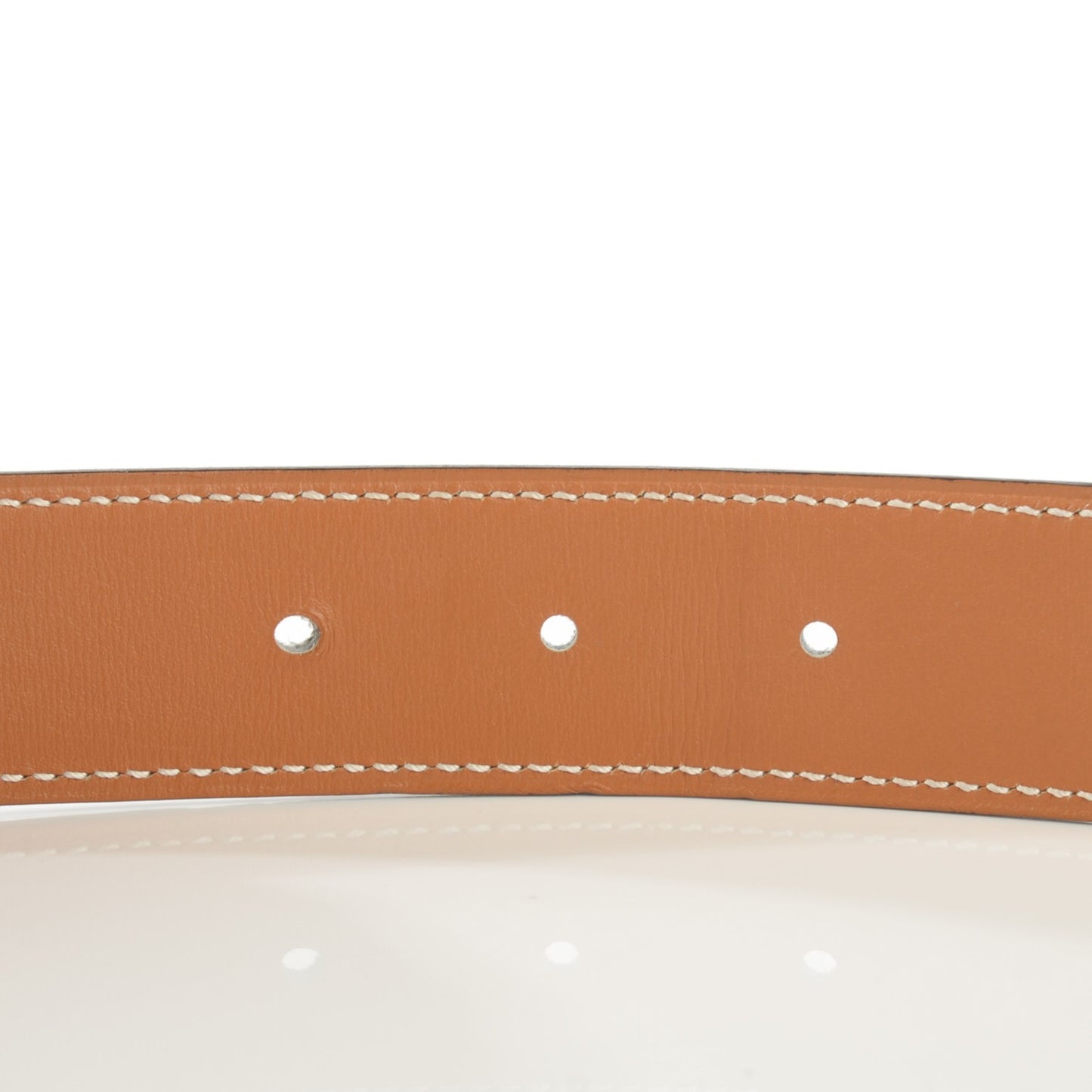Epsom Chamonix 32mm H Belt 90 White Gold