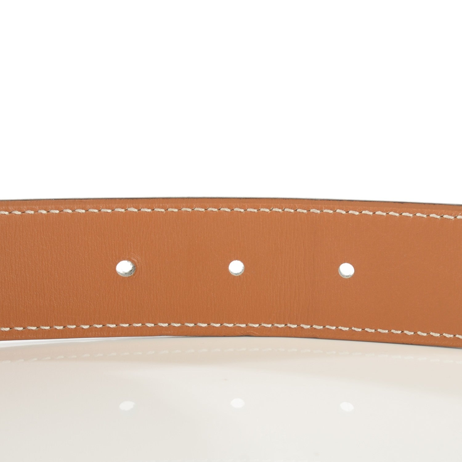 Hermes Epsom Chamonix 32mm H Belt 90 White Gold 5 of 8