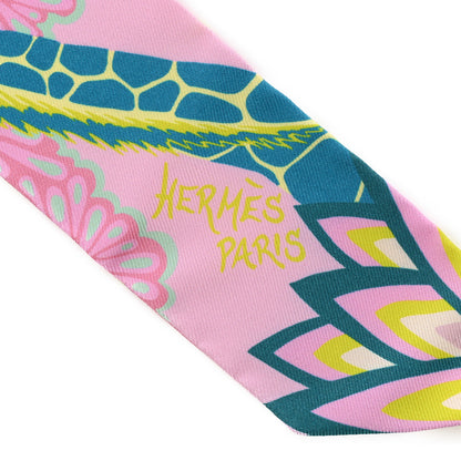 Hermes Silk The Three Graces Twilly Rose Bonbon Canard 2 of 4