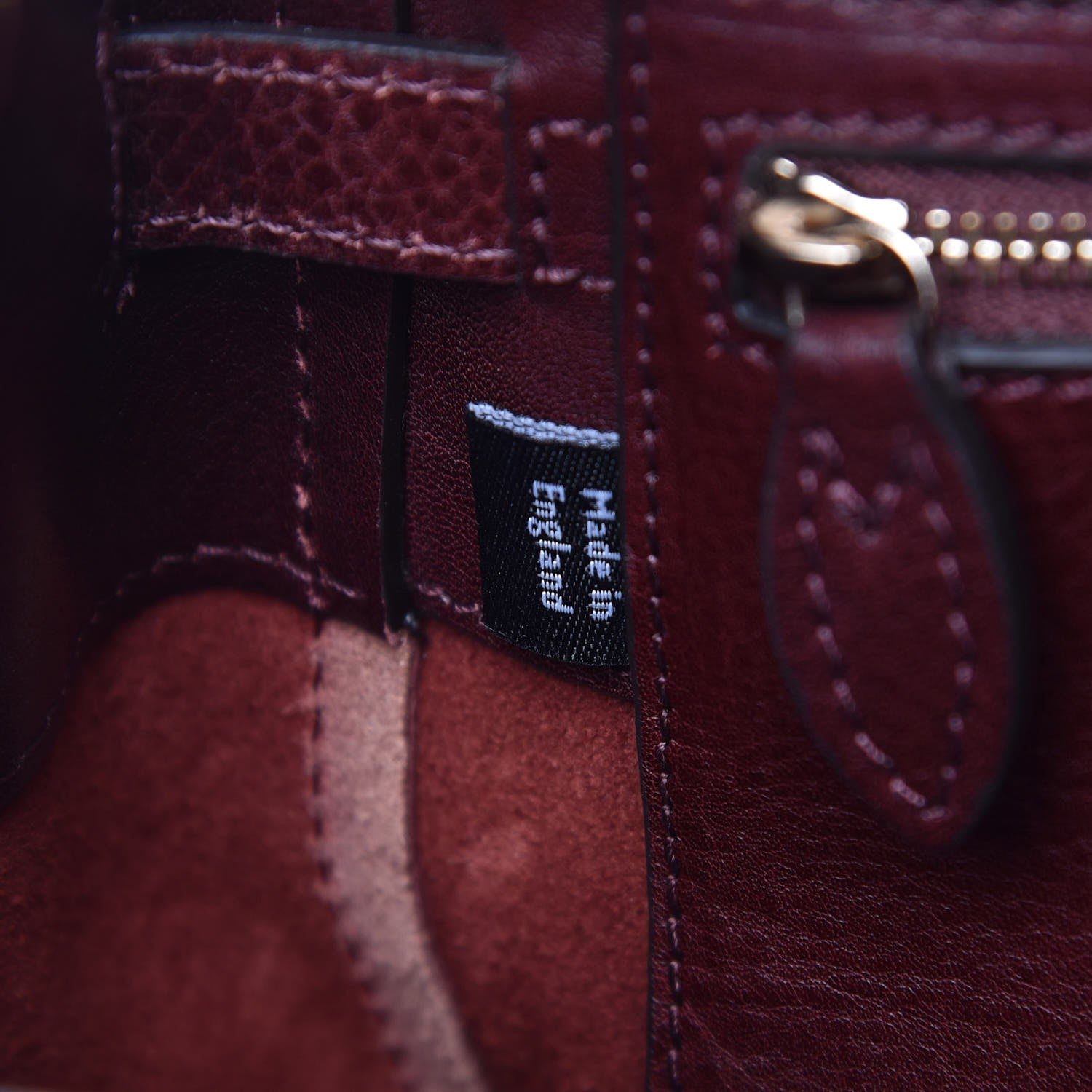 Mulberry Natural Leather Mini Cara Delevingne Convertible Satchel Oxblood 8 of 14