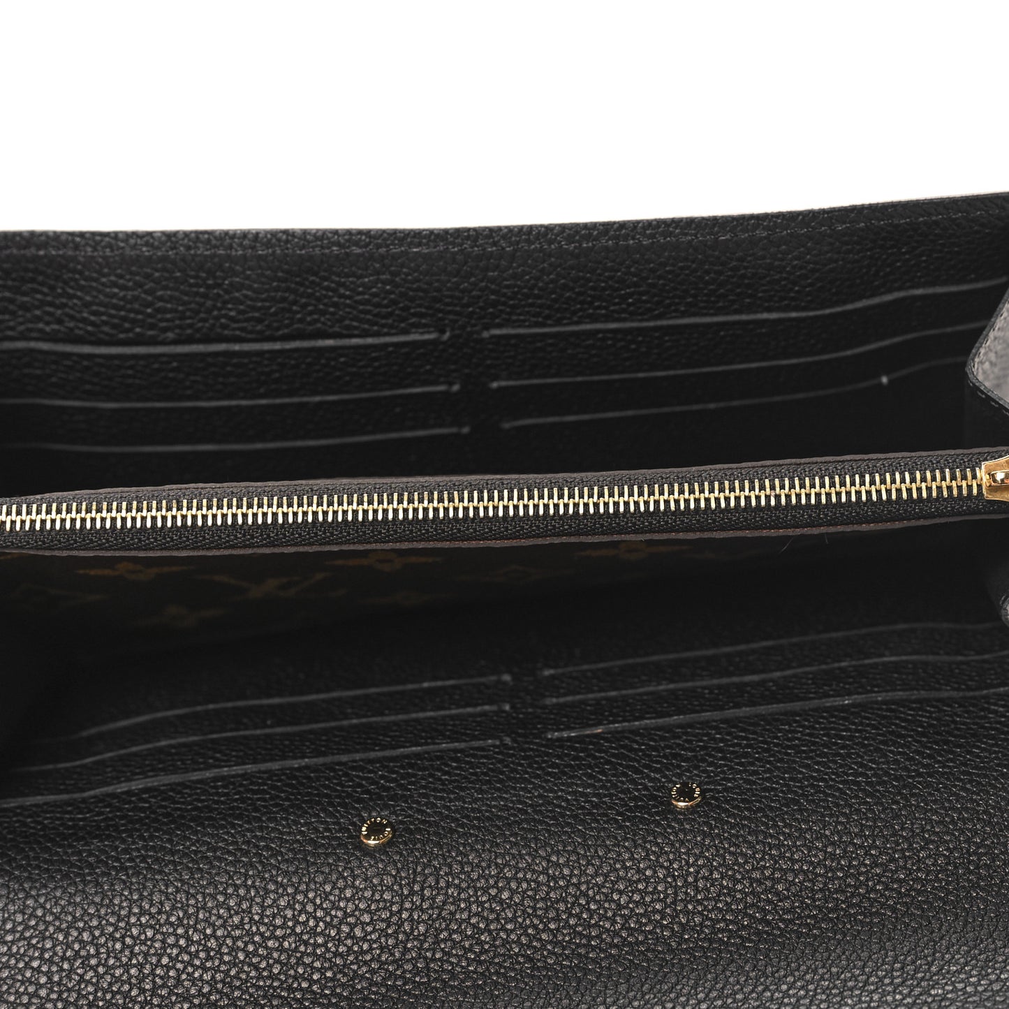 Snakeskin Monogram Pallas Wallet Black