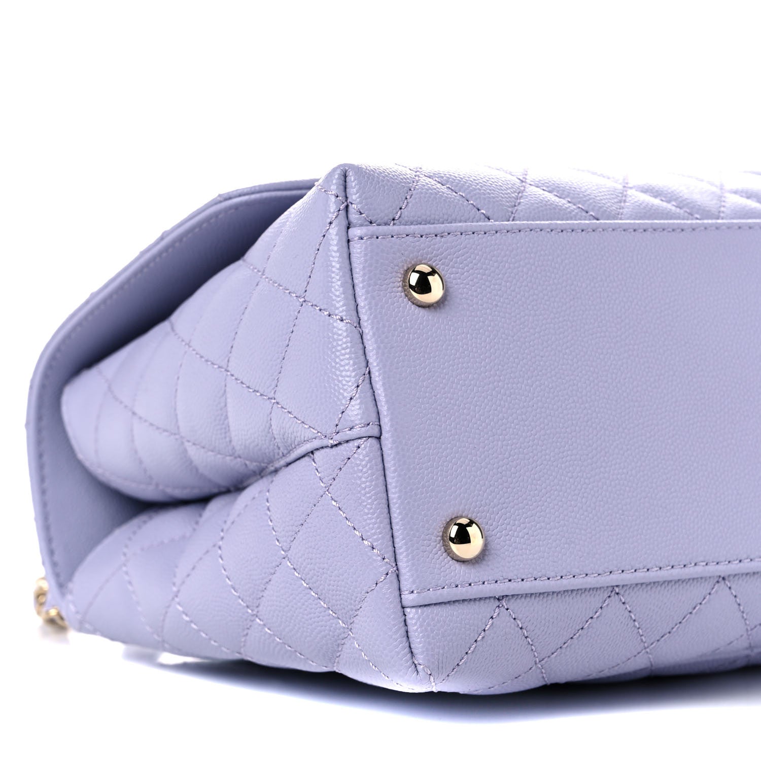 Chanel Caviar Quilted Small Coco Handle Flap Light Purple 7 of 9