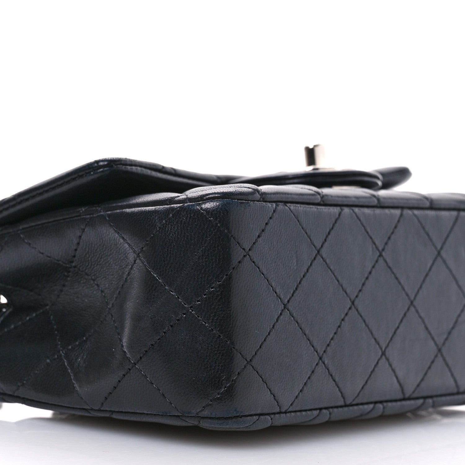 Chanel Lambskin Quilted Mini Rectangular Flap Black 9 of 11