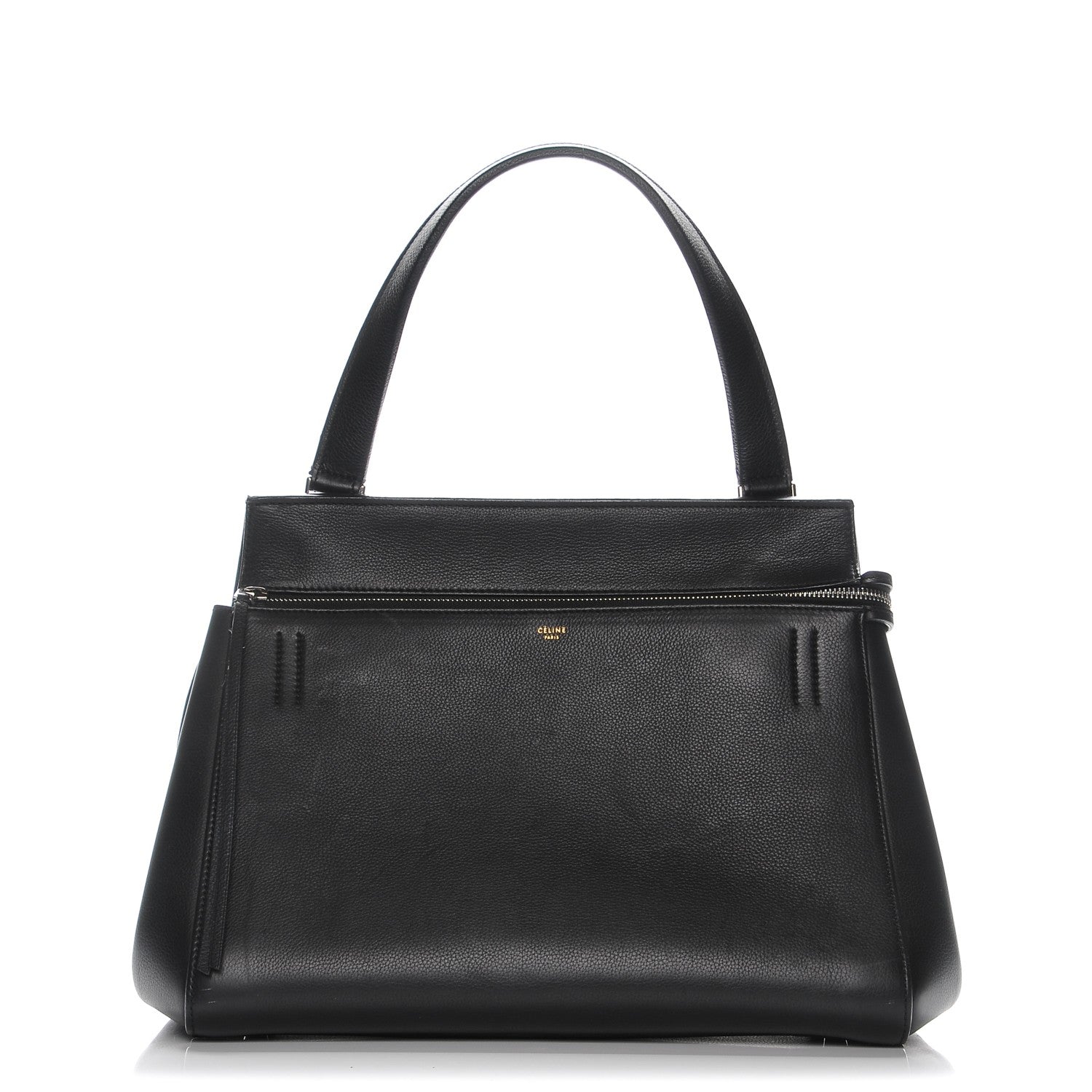 Celine Supple Calfskin Medium Edge Shoulder Bag Black 1 of 9