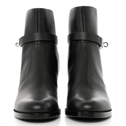 Hermes Calfskin Frenchie 50 Ankle Boots 36 Black 2 of 11