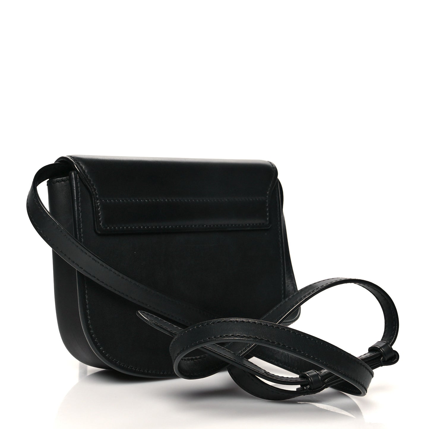 Smooth Calfskin Classic Monogram Small Kaia Satchel Black