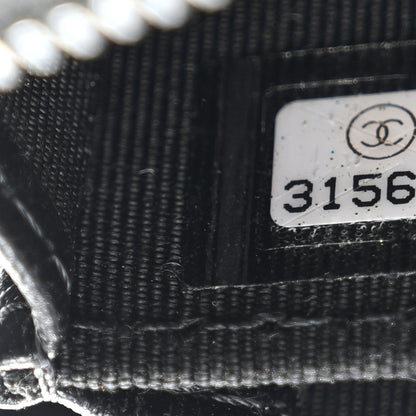 Chanel Lambskin Quilted Zip Coin Purse So Black 7 of 9