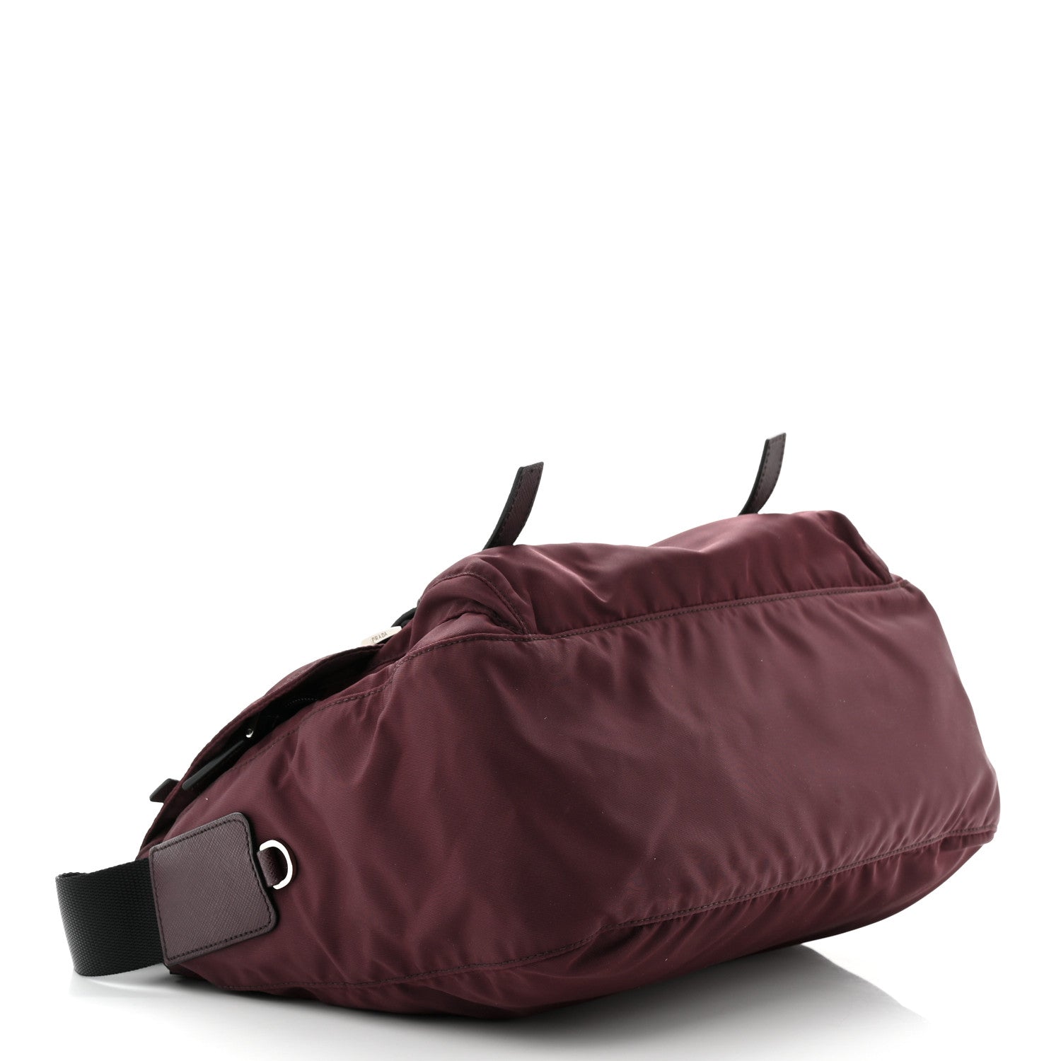 Prada Nylon Vela Messenger Bag Bordeaux 4 of 9