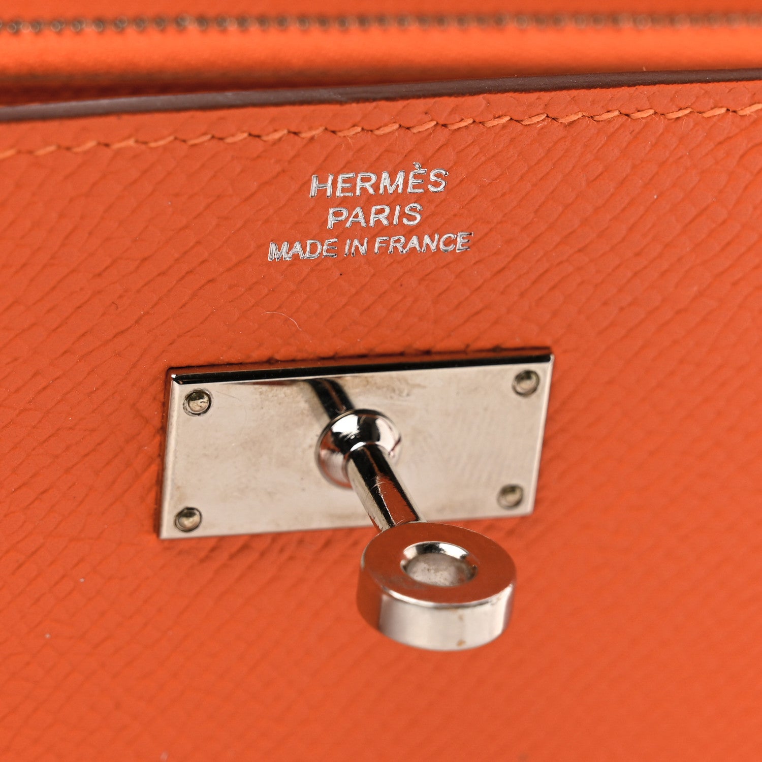 Hermes Epsom Kelly Longue Wallet Orange 6 of 8
