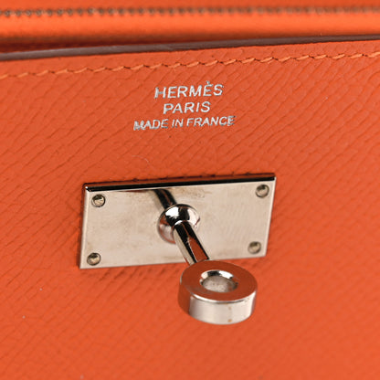 Hermes Epsom Kelly Longue Wallet Orange 6 of 8