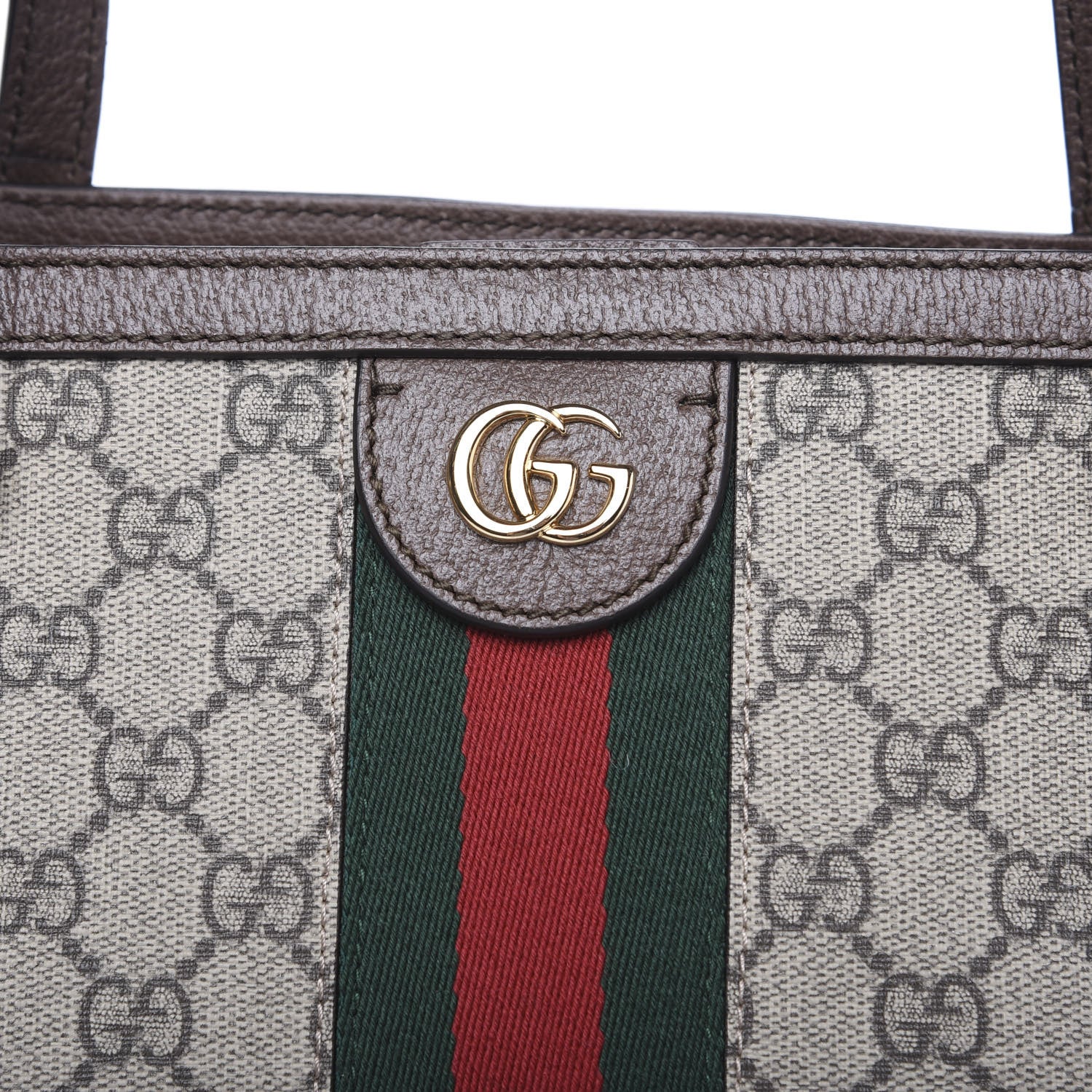 Gucci GG Supreme Monogram Medium Ophidia Shopping Tote Brown 9 of 9