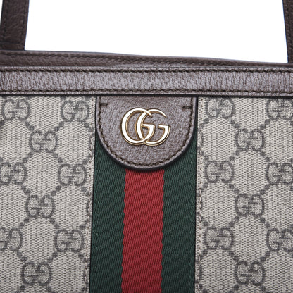 Gucci GG Supreme Monogram Medium Ophidia Shopping Tote Brown 9 of 9