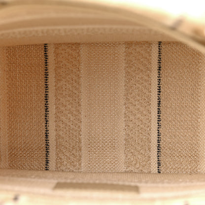 Christian Dior Canvas Embroidered Medium Stripes Lady D-Lite Beige 5 of 11