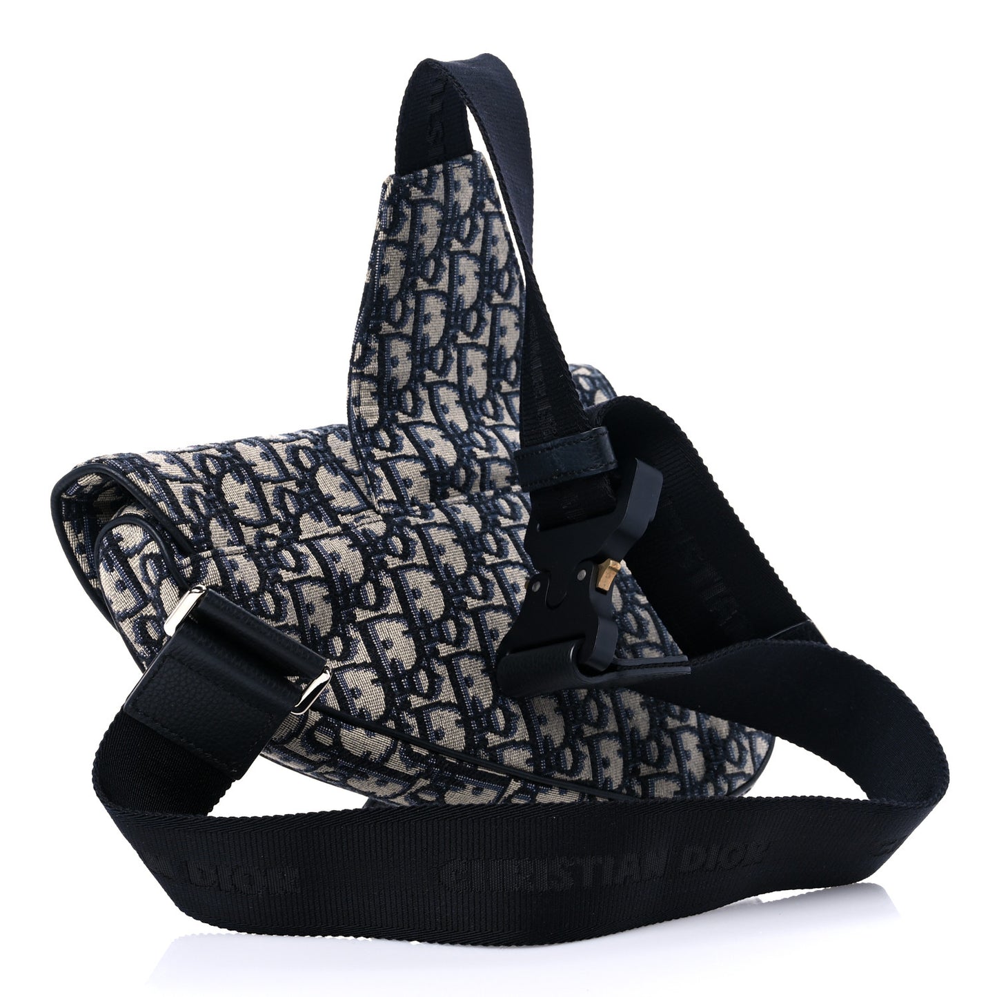 Oblique Mens Saddle Bag Blue