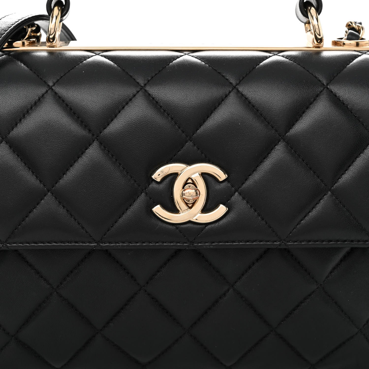 Chanel Lambskin Quilted Small Trendy CC Dual Handle Flap Bag Black 8 of 14