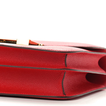 Hermes Epsom Constance 24 Rouge Casaque 9 of 9