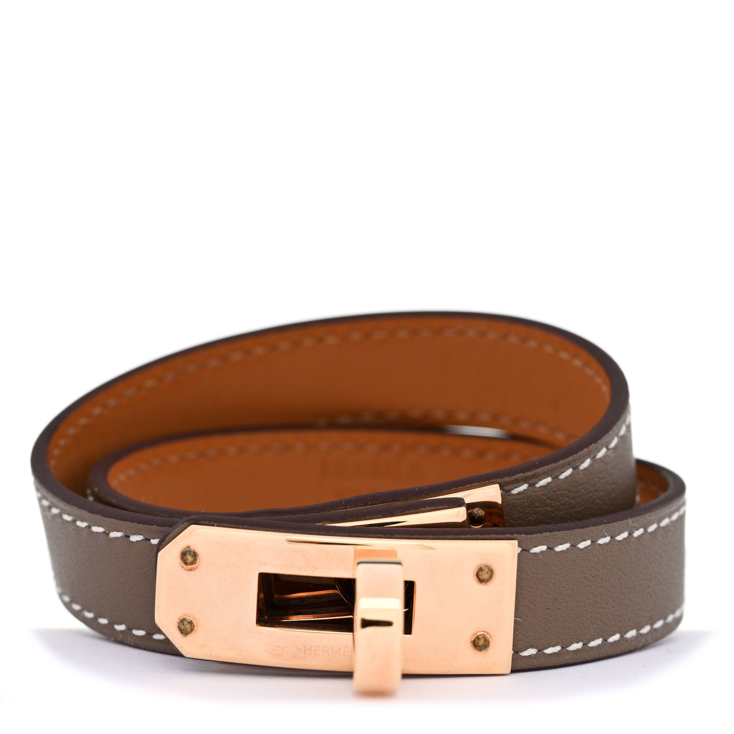 Swift Kelly Double Tour Bracelet T2 Etoupe